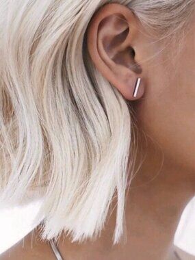 “Life is Short" Trendy Minimalist Stud Earrings